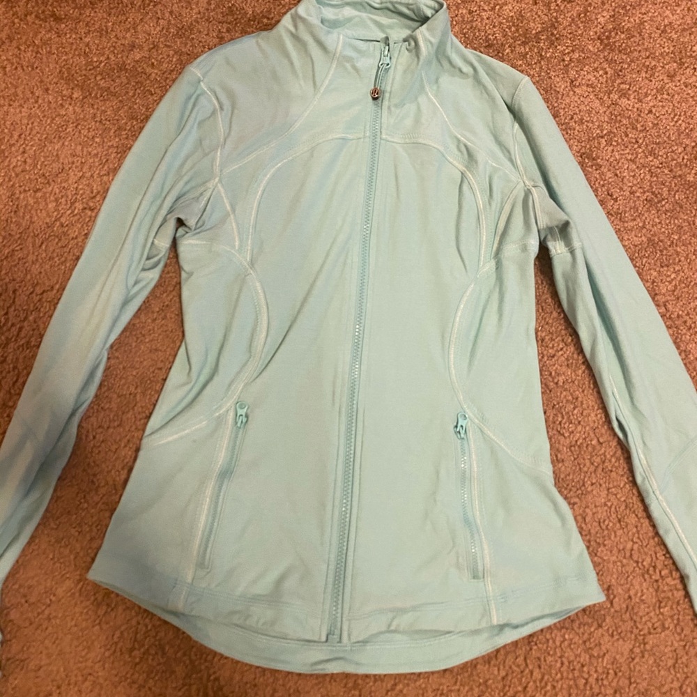 Mint green lulu zip up